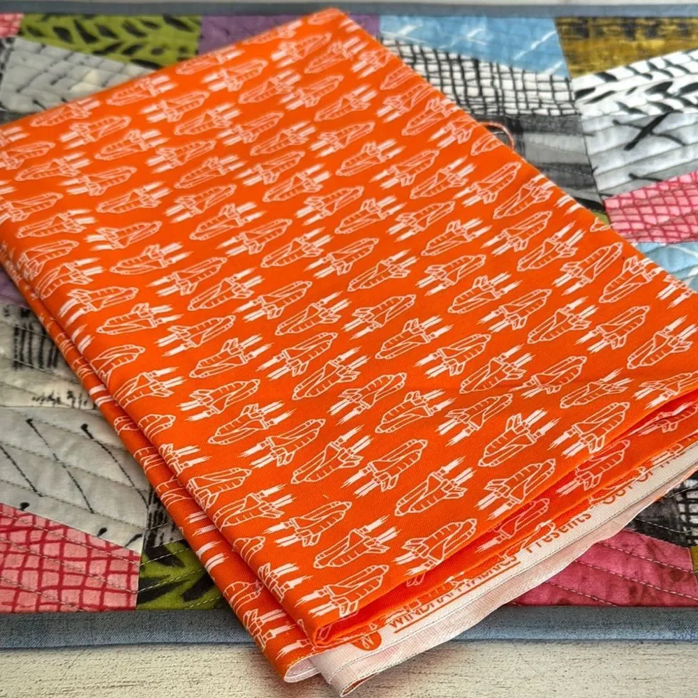 Quilting Cotton Space Shuttle Fabric by Windham Fabrics 3/4 yard cut